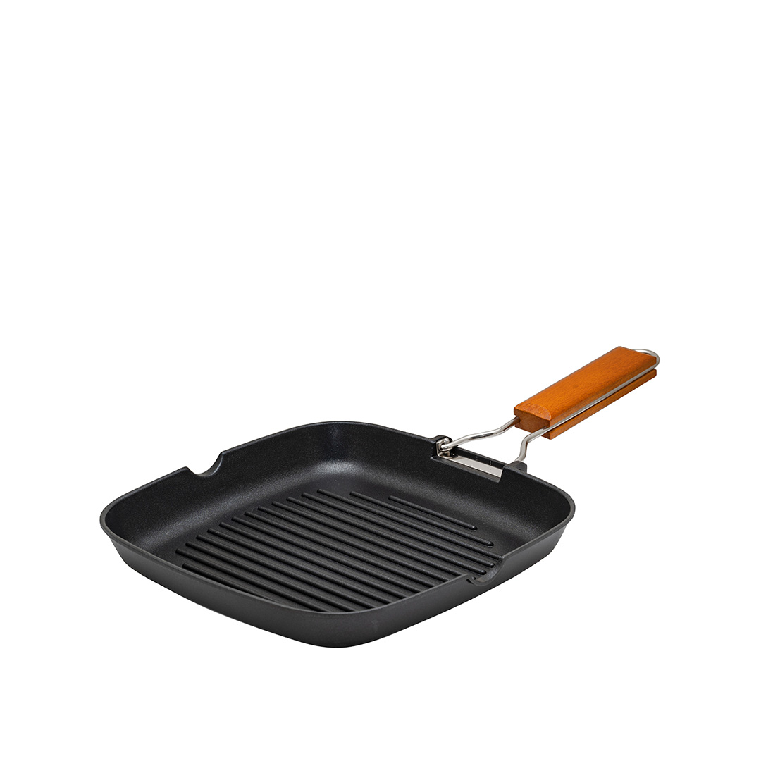 BRIO Grill Тиган грил 26х26см Лят алуминий Non stick - Horeca Depot