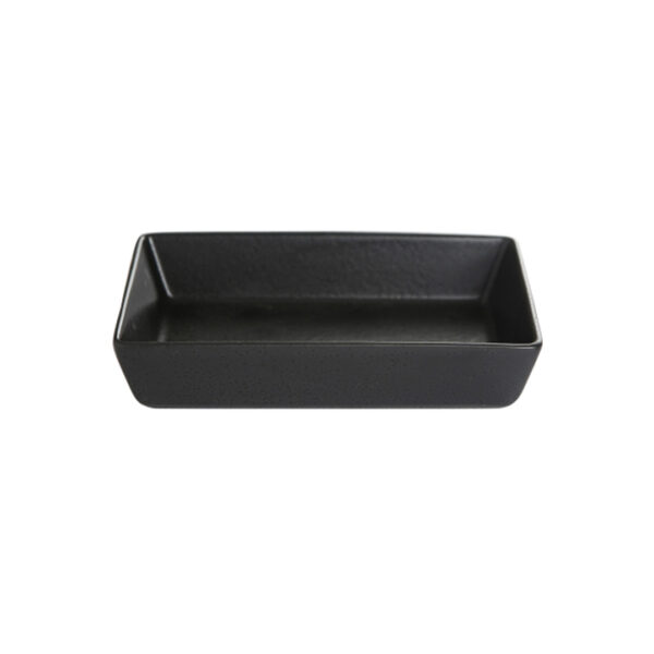 PORLAND BLACK Чиния ордьовър правоъгълна 16смх10см - Horeca Depot