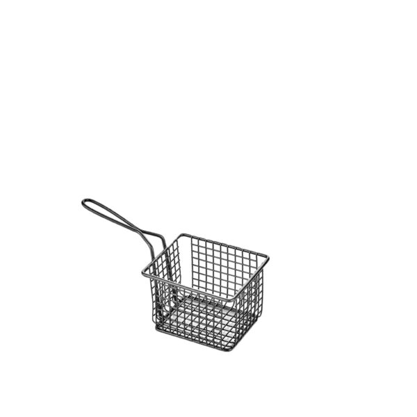 ABM Кошничка за сервиране черна S.S 12x10x8см - Horeca Depot