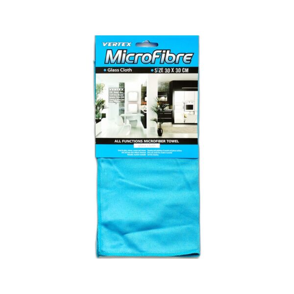 Микрофибърна кърпа за стъкло, синя MC 002/SC09 30х30см - Horeca Depot