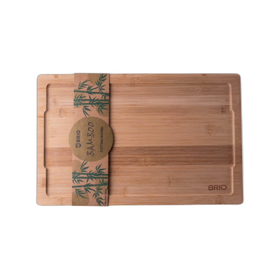 BRIO Bamboo Дъска за сервиране с борд бамбук 46х30х1.8см - Horeca Depot